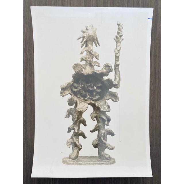 1940s Adolph Studly, Vintage Silver Gelatin Photograph Jacques Lipchitz Bronze Sculpture Photo Signed, 1942 For Sale - Image 5 of 5