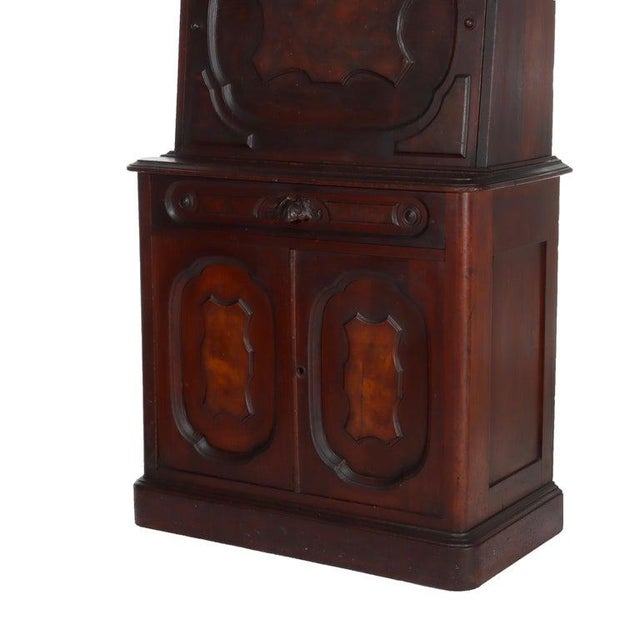 Late 19th Century Antique Renaissance Revival Walnut & Burl Drop Front Desk C1890 For Sale - Image 5 of 16