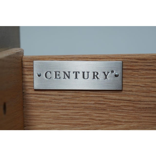 Pair Century Modern Design Large Glass Top Nightstands For Sale - Image 12 of 12