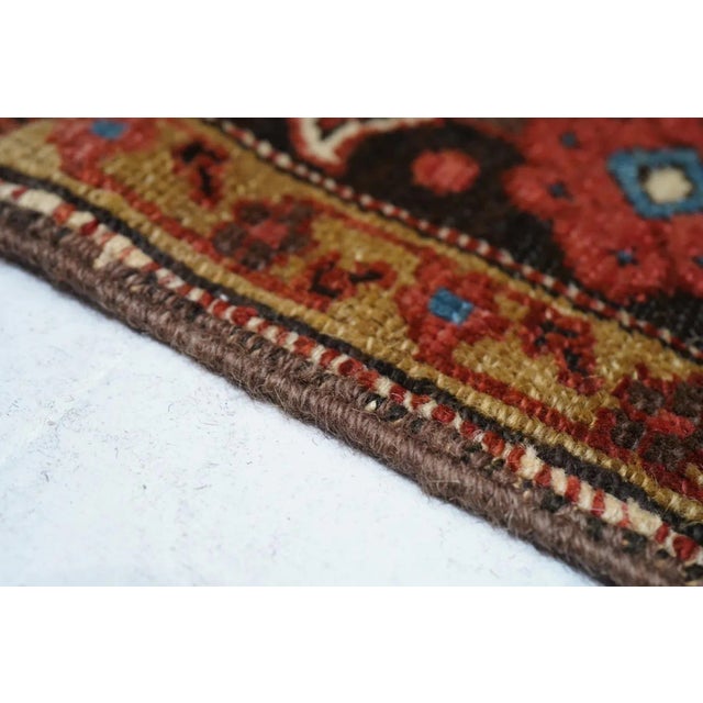 Antique Serapi Rug 3'11'' x 4'3'' For Sale - Image 4 of 9