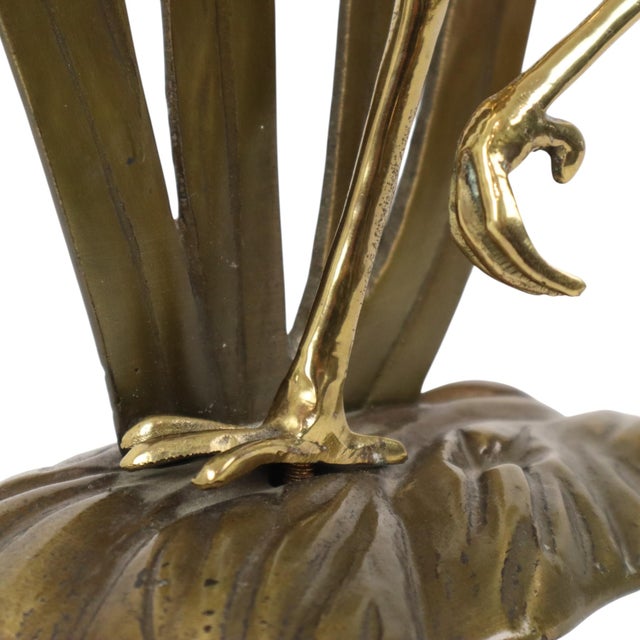 Mid-Century Modern Brass Heron Figurine, 1950s For Sale - Image 15 of 16