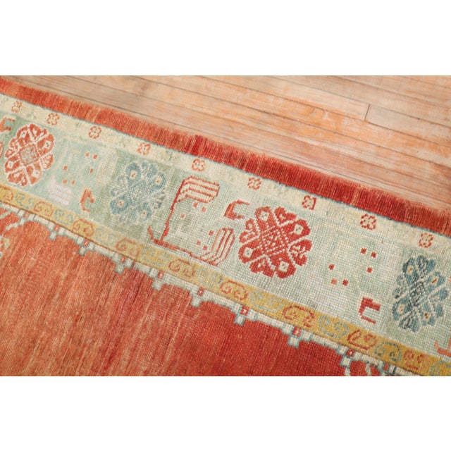 Early 20th Century Antique Zabihi Collection Turkish Oushak Square Rug - 8'10" x 10' For Sale - Image 4 of 10