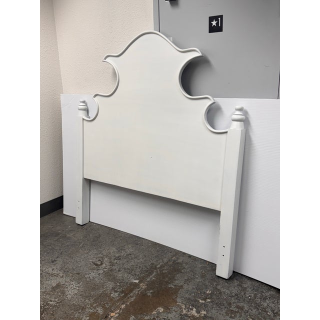 Shabby Chic Queen Size Ballard Designs Claudette Headboard For Sale - Image 3 of 12