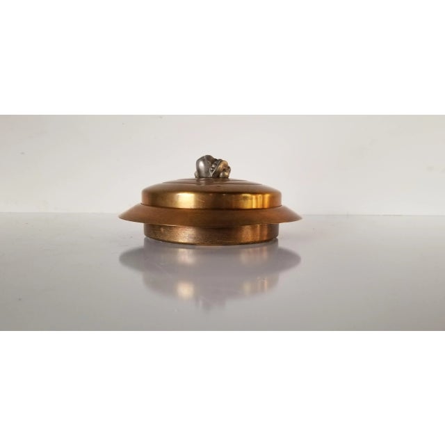 Art Deco Style Chase Brass and Glass Trinket Box For Sale - Image 9 of 9