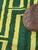 Mid-Century Modern Geometric Green Berber Wool Rug - 9.6 X 8.3 Ft For Sale - Image 3 of 8
