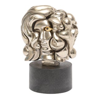 Vintage Miguel Berrocal MIni" Portrait De MIchelle" Puzzle Sculpture, 1960's For Sale