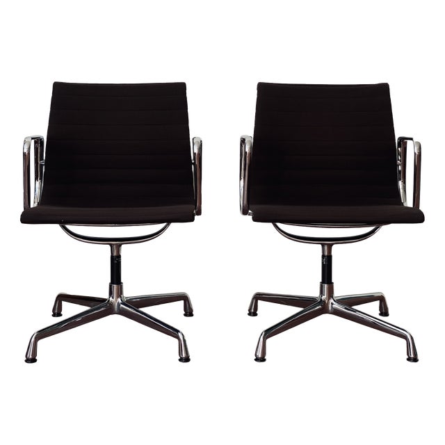 EA108 Aluminium Swivel Chair by Charles and Ray Eames for Vitra, 1990s, Set of 2 For Sale