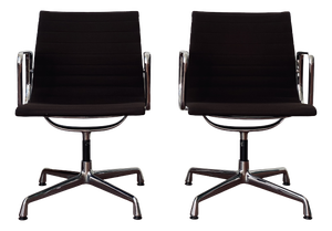 EA108 Aluminium Swivel Chair by Charles and Ray Eames for Vitra, 1990s, Set of 2