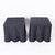 Mid-Century Modern Pair of Black Square Ghost Drapery Stands For Sale - Image 3 of 9