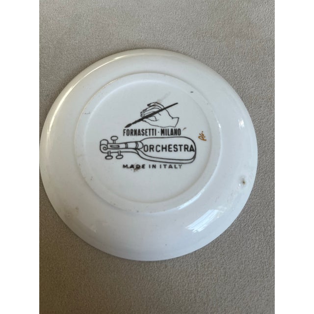 Impressionist 1960s Fornasetti Vintage Orchestra Coasters - Set of 4 For Sale - Image 3 of 9