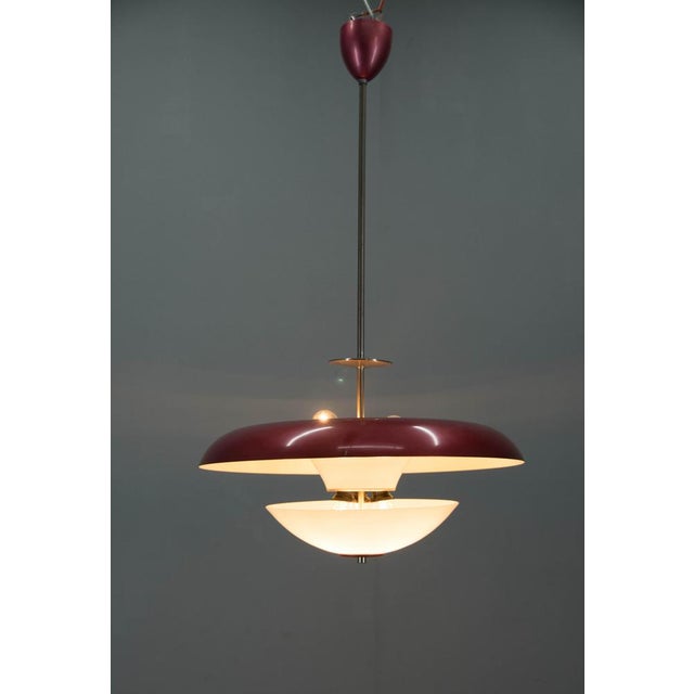 Bauhaus Purple Pendant by IAS, 1930s For Sale - Image 6 of 16