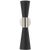 AERIN for Visual Comfort Signature Clarkson Medium Narrow Sconce in Polished Nickel & Black For Sale