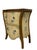 Coastal Vintage Coastal Seashell Motif Bombé Two-Drawer Accent Chest For Sale - Image 3 of 12
