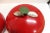 Metal 1960s Spun Aluminum Red Apples Canister Set For Sale - Image 7 of 10
