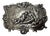 Late 19th Century Victorian Handmade Sterling Brooch. Purchased From the Ann Miller Estate. For Sale