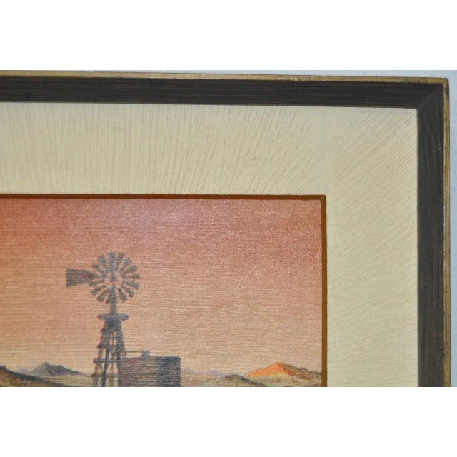 Impressionist Forrest Hibbits "California Country Farm" Oil Painting c.1970 For Sale - Image 3 of 8