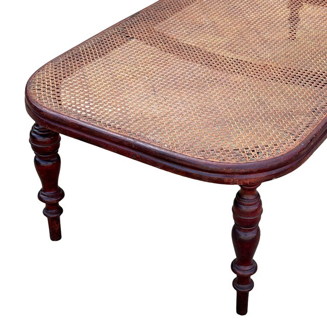 Vienna Secession Bent Oak & Cane Chaise Lounge Chair No.01 Attributed to Gebrüder Thonet For Sale - Image 9 of 9