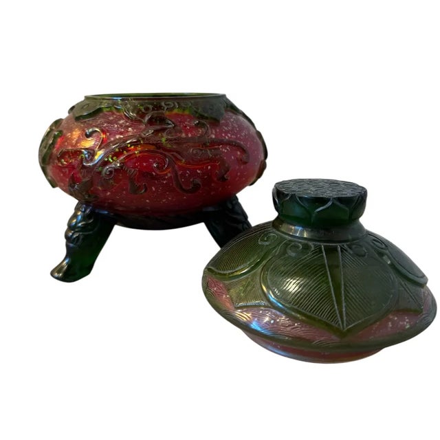 Chinese 18th Century Qianlong-Style Peking Glass Censer For Sale - Image 3 of 15