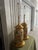 Pair of Crackled Painted Metal Jars Adapted as Lamps, 20th Century. Wired