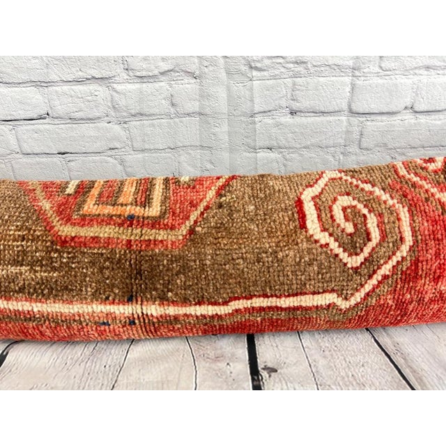 12 x 46 Lumbar Rug Pillow Aegean Cozy Turkish Pillow Cushion Cover For Sale - Image 4 of 7