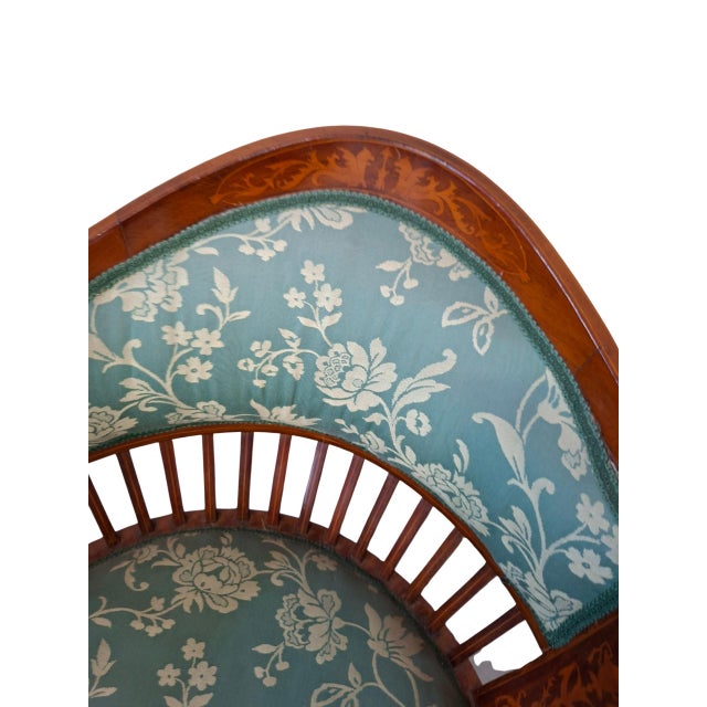 Cherry Wood Bedroom Armchair, 1980s For Sale - Image 12 of 13