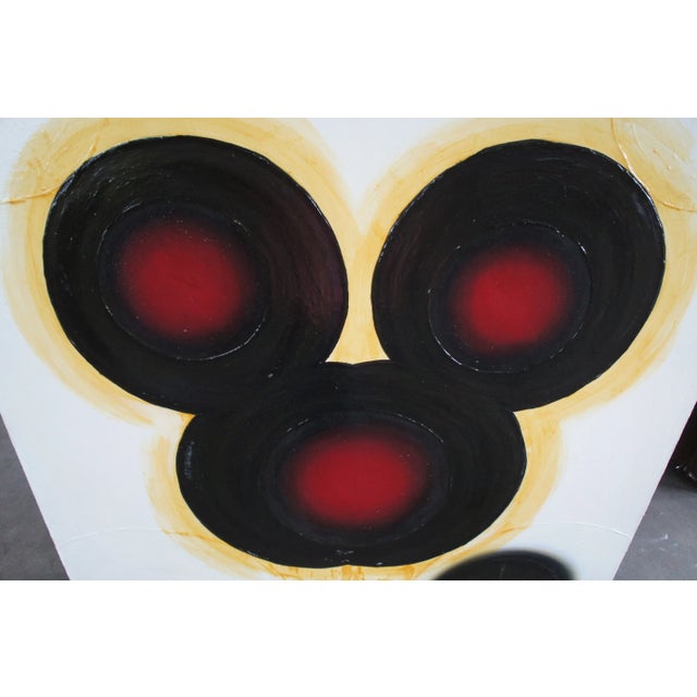 "Joey a Mechanical Boy (Black Mickey)" Abstract Oil Painting on Linen by Matthew Weinstein For Sale - Image 4 of 10