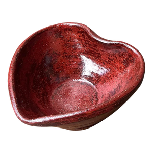 Vintage Original Studio Pottery Heart Bowl