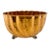 Vintage Hammered Copper Footed Planter With Scalloped Rim For Sale