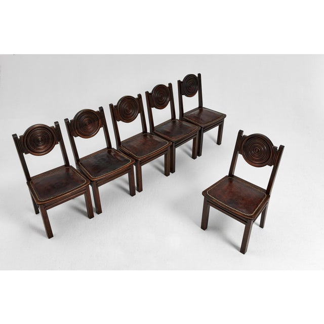 Dining Chairs by Etienne Kohlmann, France, 1930s, Set of 6 For Sale - Image 9 of 18