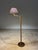 Wood Mid-Century Brass and Rattan Wrapped Floor Lamp With Wicker Shade, 1960s For Sale - Image 7 of 12