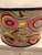 Retro Psychadelic Style Drum Lamp Shade With Navy Trim For Sale - Image 4 of 10