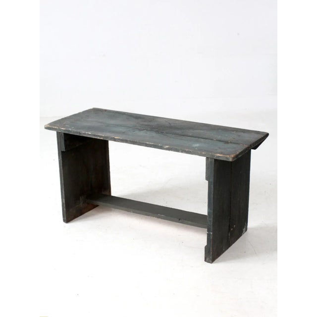 Antique Farmhouse Bench For Sale - Image 9 of 17
