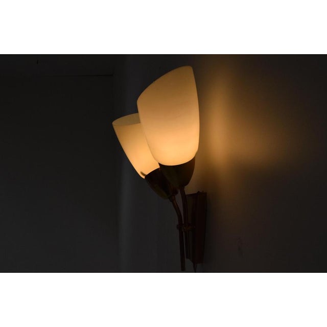 Mid-Century Brass Wall Lamp from Kamenicky Senov, 1970s For Sale - Image 12 of 15