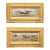 Pair of Late 19th Century American Oil Horse Racing Paintings in Giltwood Frames For Sale