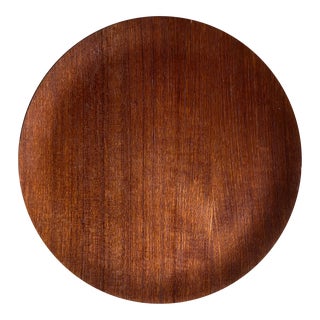 1960s Mid-Century Modern Japanese Teak Serving Tray For Sale