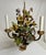 Vintage Italian Tole Floral Bouquet Chandelier For Sale - Image 10 of 12