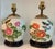 Chinoiserie Pair of Chinese Famille Rose Chinoiserie Porcelain Handpainted Ginger Jar Table Lamps, Pink and Green Floral With Birds and Calligraphy For Sale - Image 3 of 18