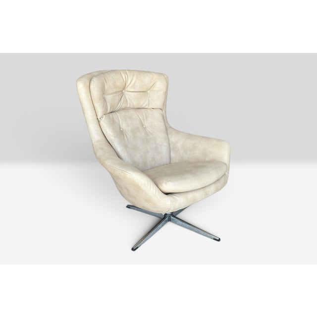 Overman Lounge Chair in Leather, 1960s For Sale - Image 9 of 12