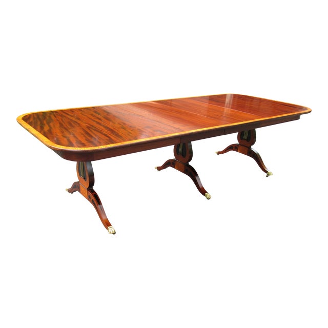 1940s Solid Mahogany Table by Joseph Gerte of Boston For Sale