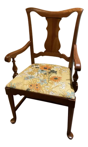 1950s Vintage Floral Upholstered Chair