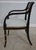 Traditional Regency Style Black Paint Decorated Armchair For Sale - Image 3 of 12