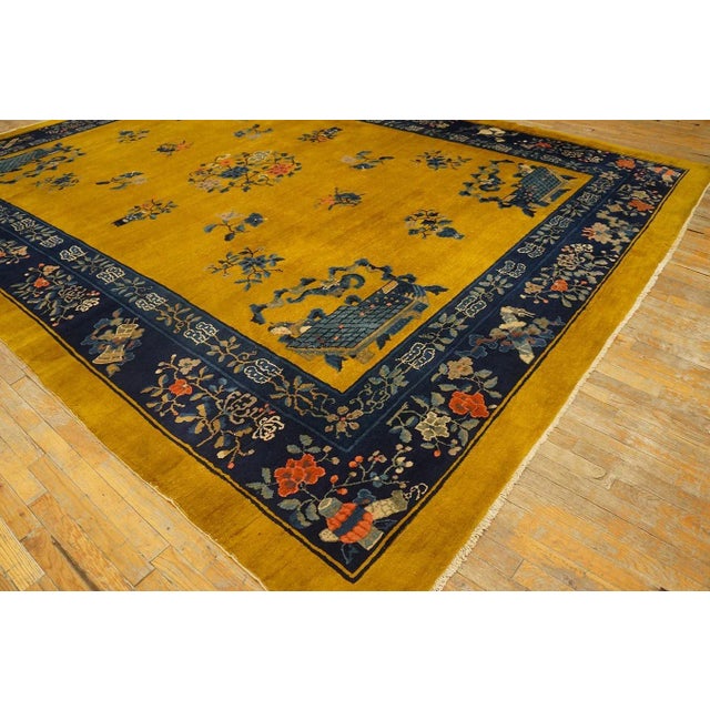 Textile Early 20th Century Chinese Peking Carpet ( 10' x 13'6" - 305 x 412 ) For Sale - Image 7 of 11