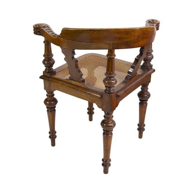 19th Century Wilhelminian Walnut Corner Chair For Sale - Image 5 of 7