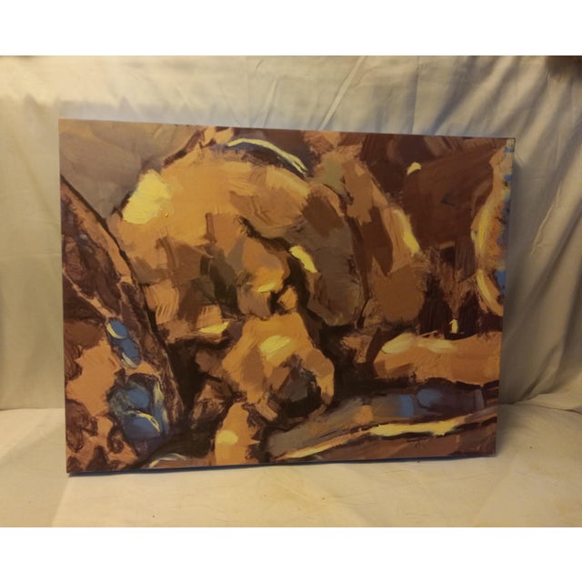 Another Blue Silver original Oil Painting (this one smaller) 18"x24x2" gallery-wrapped canvas Had to paint another one...