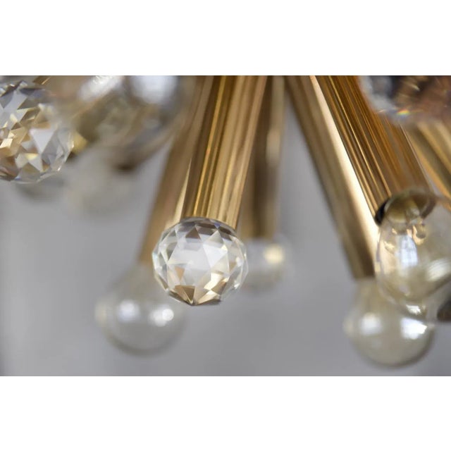 Gilt Brass Pendant Lamp with Swarovski Balls from Ernst Palme, 1960s For Sale - Image 11 of 18