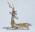 Vintage C.1970's Asian (Thailand) Nickel Plate and Gilt Gold Embellished Antler Reindeer For Sale - Image 12 of 12