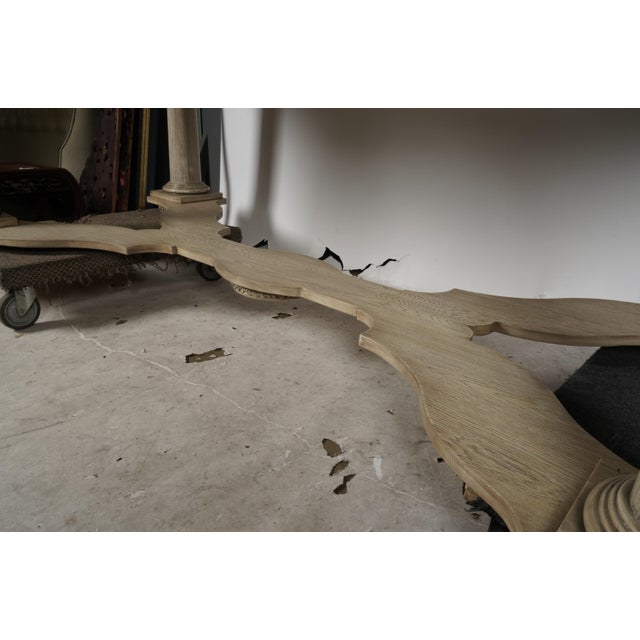 Light Gray A Nancy Corzine Library Table Bleached Oak Finish For Sale - Image 8 of 10