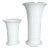 Op Art German White Porcelain Vases from AK Kaiser, 1970s, Set of 2 For Sale
