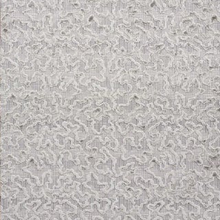 Schumacher Janis Velvet Fabric in Pewter For Sale