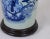 Early 20th Century Chinese Antique Blue and White Vase Table Lamp For Sale - Image 5 of 8